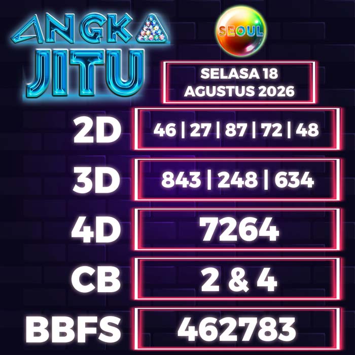angka jitu SEOUL 18-Aug-2026