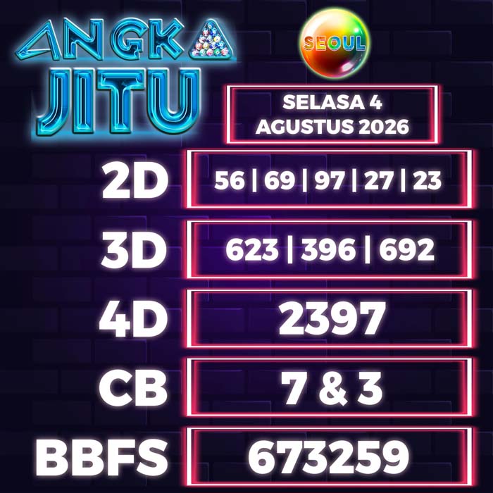 angka jitu SEOUL 4-Aug-2026