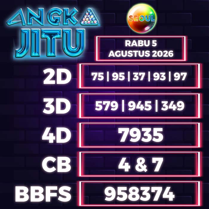 angka jitu SEOUL 5-Aug-2026