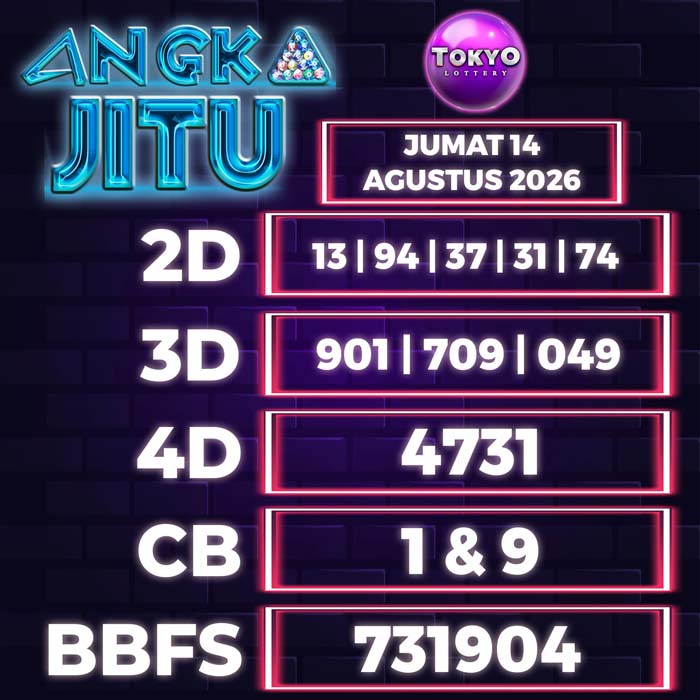 angka jitu TOKYO 14-Aug-2026