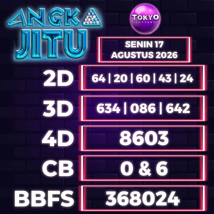 angka jitu TOKYO 17-Aug-2026