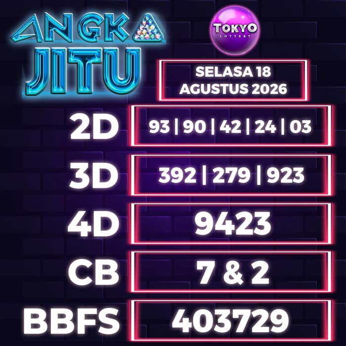 angka jitu TOKYO 18-Aug-2026