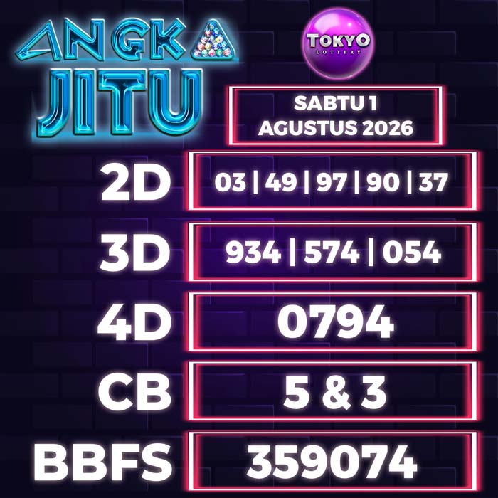 angka jitu TOKYO 1-Aug-2026
