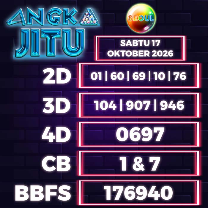 angka jitu SEOUL 17-Oct-2026