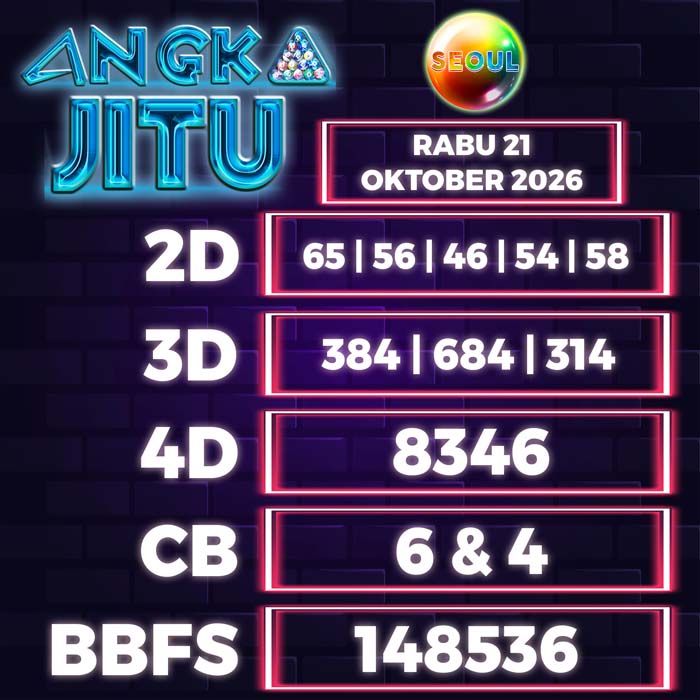 angka jitu SEOUL 21-Oct-2026