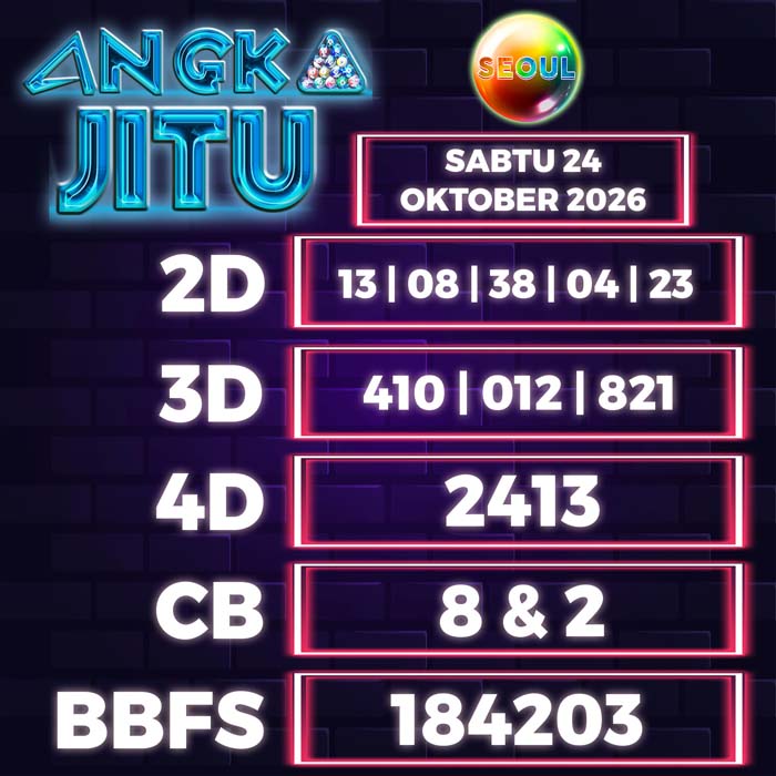 angka jitu SEOUL 24-Oct-2026