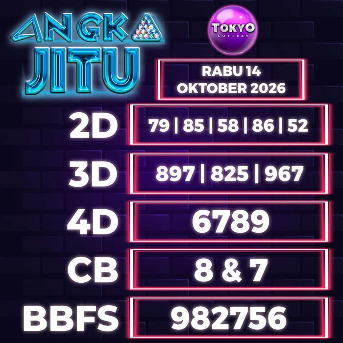 angka jitu TOKYO 14-Oct-2026