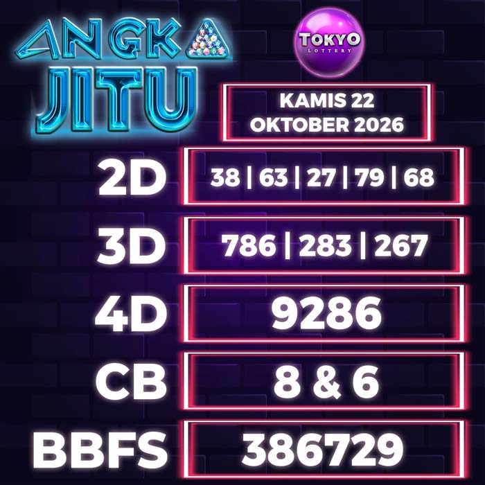 angka jitu TOKYO 22-Oct-2026