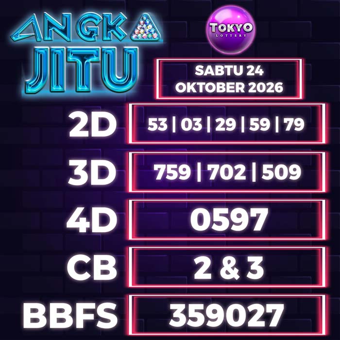 angka jitu TOKYO 24-Oct-2026