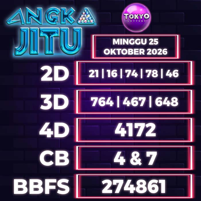 angka jitu TOKYO 25-Oct-2026