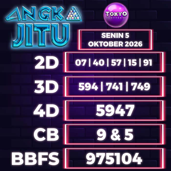 angka jitu TOKYO 5-Oct-2026