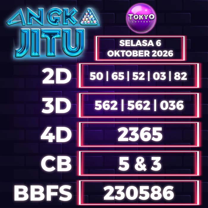 angka jitu TOKYO 6-Oct-2026
