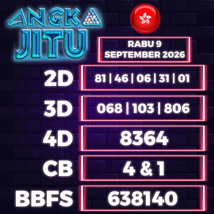 angka jitu HONGKONG 9-Sep-2026