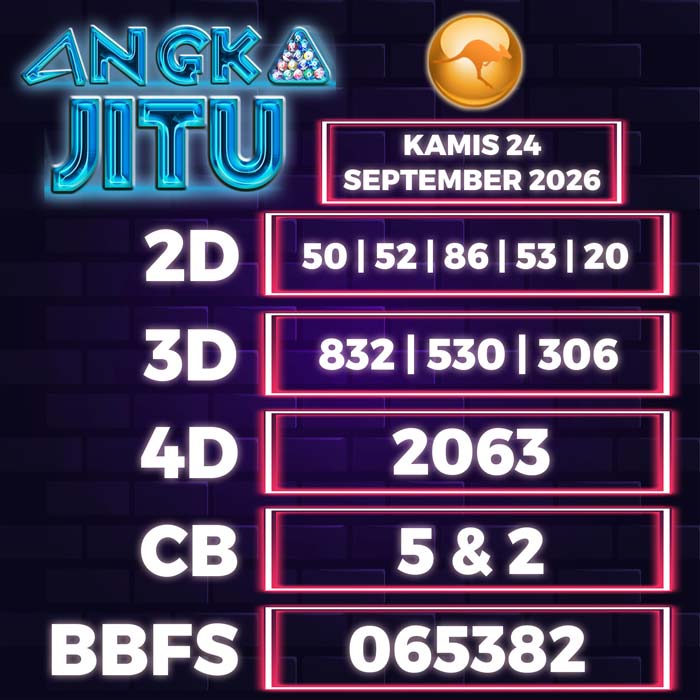 angka jitu SYDNEY 24-Sep-2026