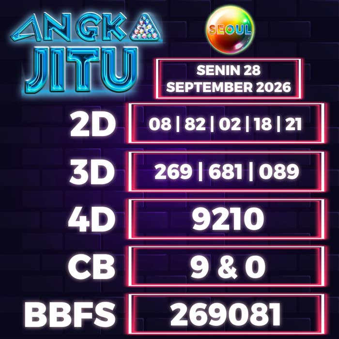 angka jitu SEOUL 28-Sep-2026