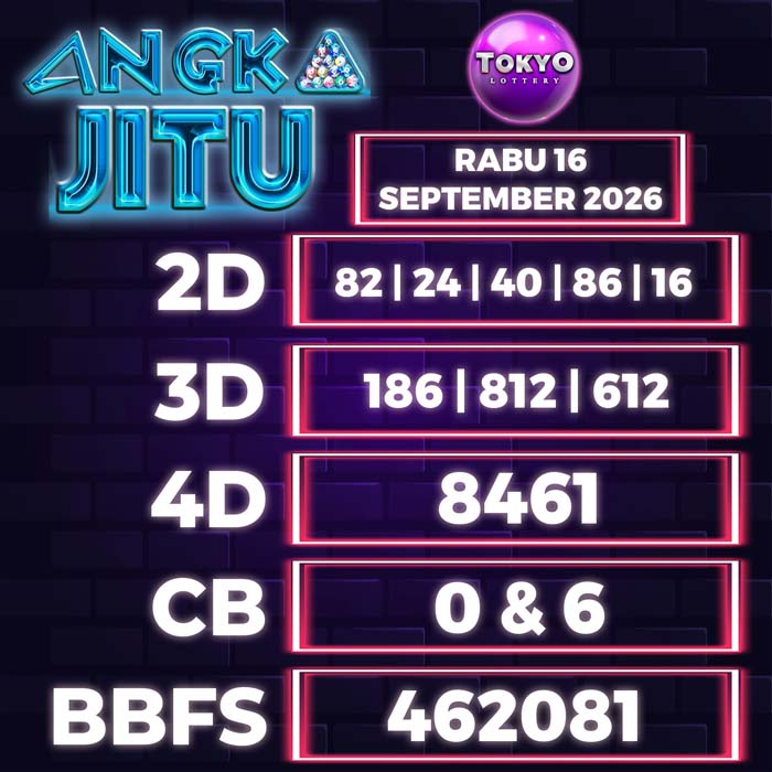 angka jitu TOKYO 16-Sep-2026